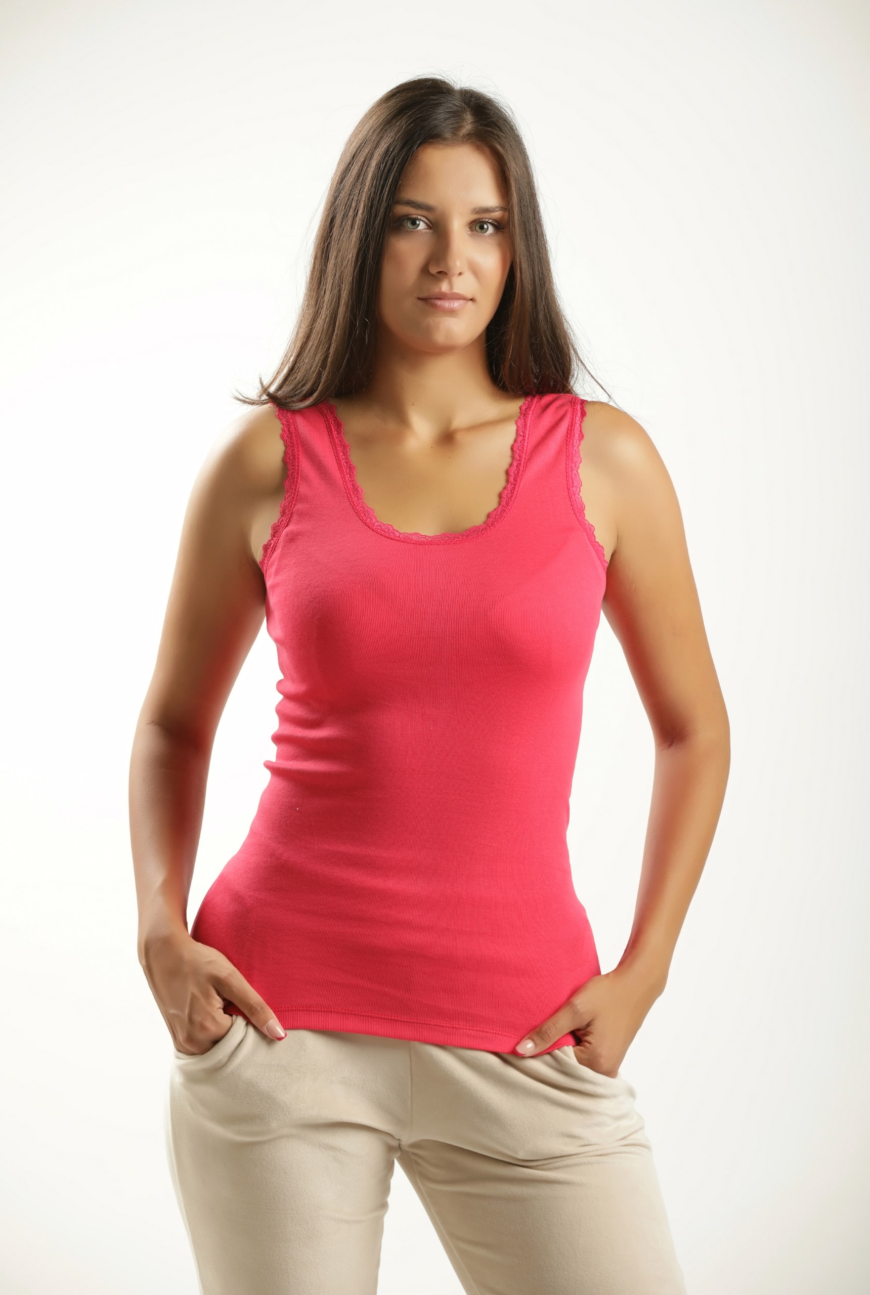 Ženska majica na bretele (sa čipkom) - Слика 2