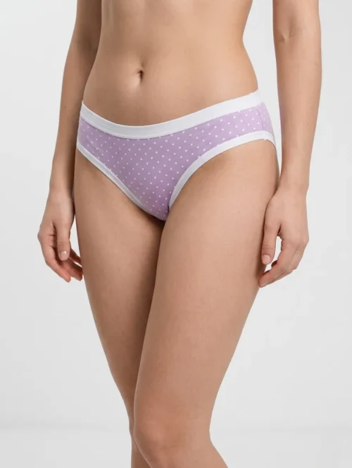 Dotty Gaćice Ljubičasta Polka Dot – Ženski Pamučni Donji Veš | Bear Underwear