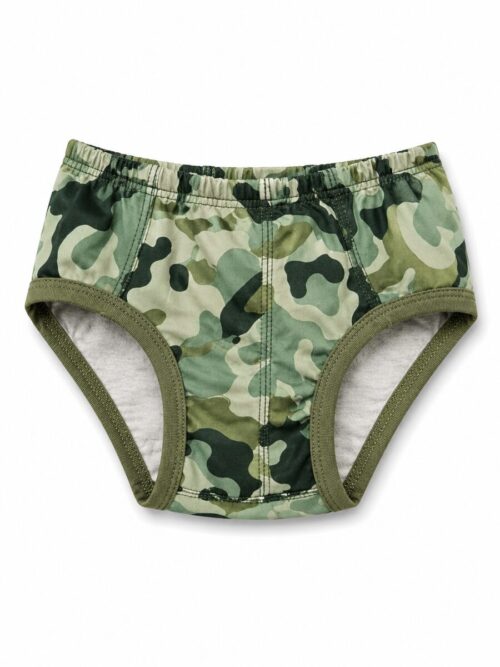 Dečije gaćice maskirne zelene boje od 100% pamuka Bear Underwear