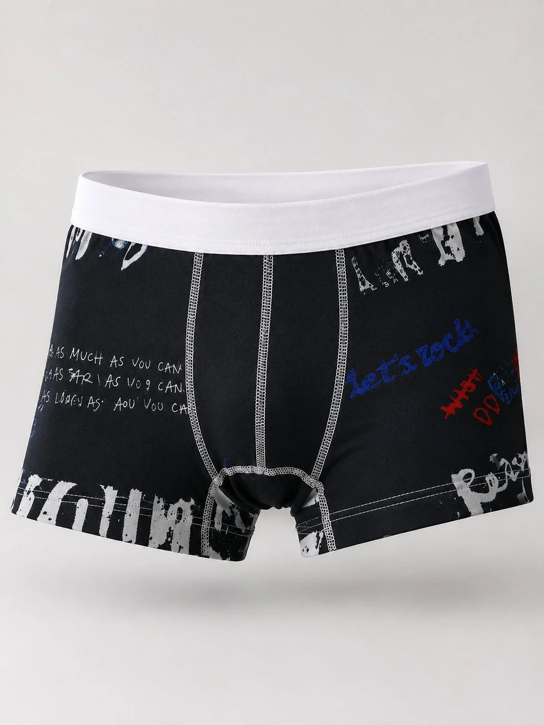 Dečije muške bokserice crne boje sa graffiti printom od 100% pamuka Bear Underwear Arilje