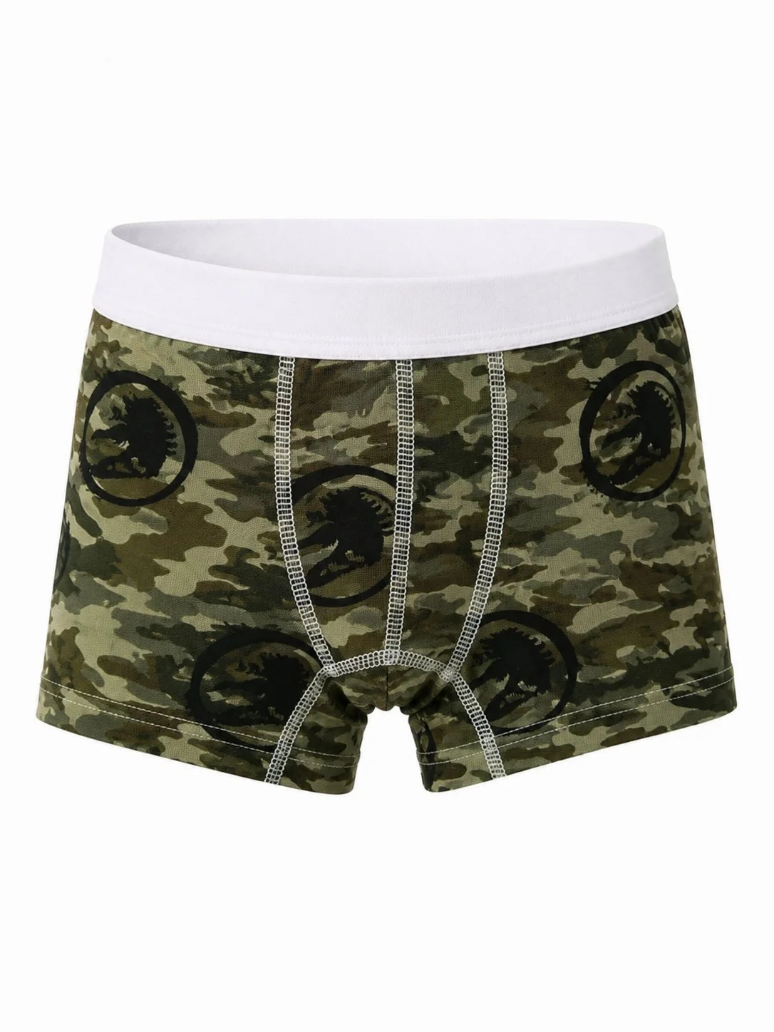 Dečije muške bokserice maskirne zelene sa dinosaurus printom od 100% pamuka Bear Underwear Arilje
