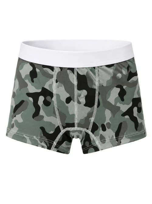 Dečije muške bokserice maskirne zelene boje od 100% pamuka Bear Underwear Arilje